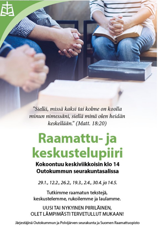 Raamattu- ja keskustelupiiri Tervetuloa piiriin!